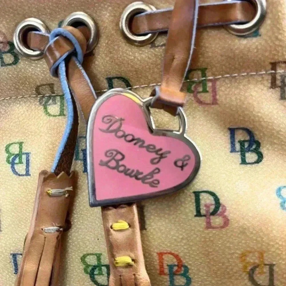 Dooney and Bourke Y2K tassel, rainbow, handbag, signature, retro, purse - Picture 6 of 16